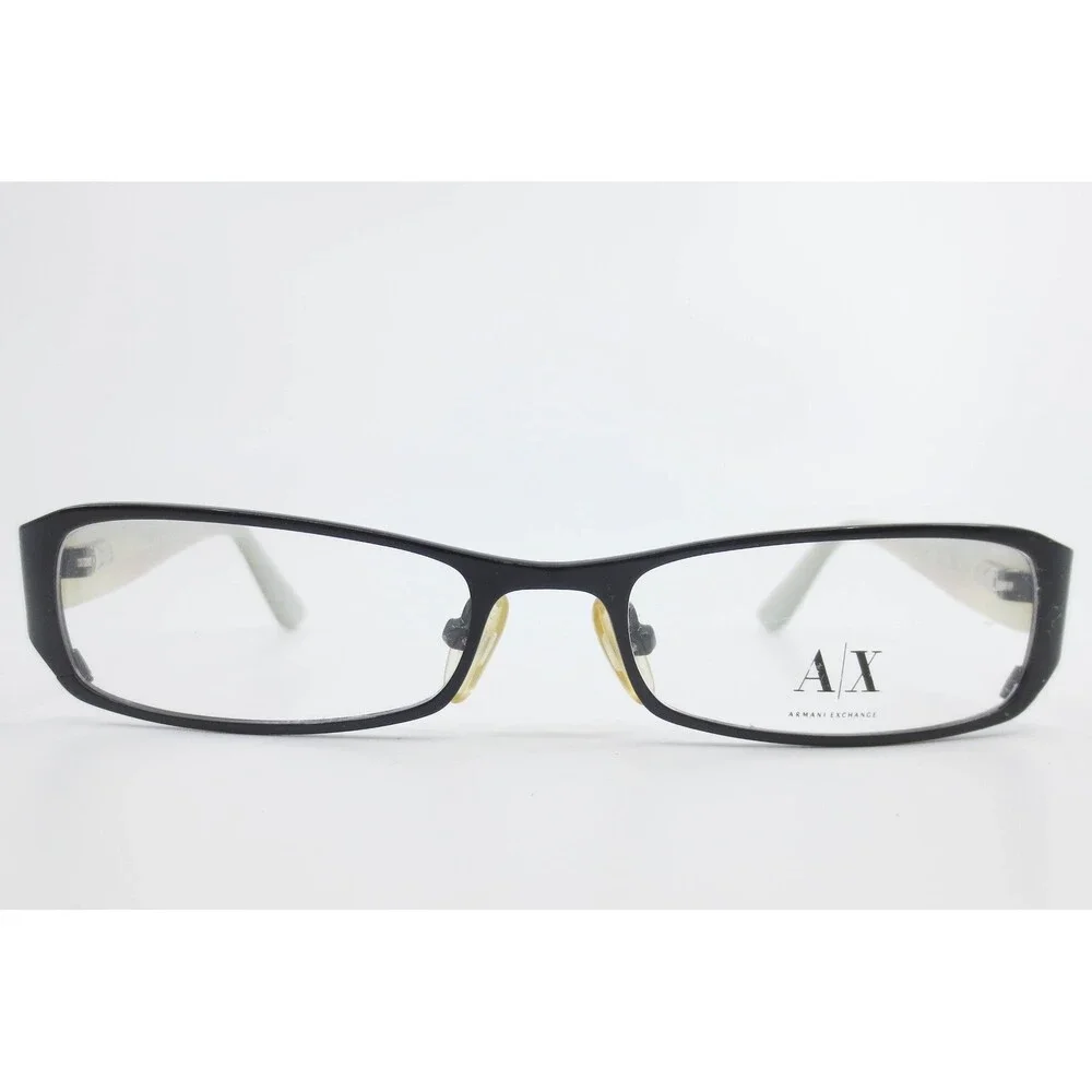 Armani Exchange AX234 1HQ Black Red Rectangular Eyeglasses Frames 51-16-135